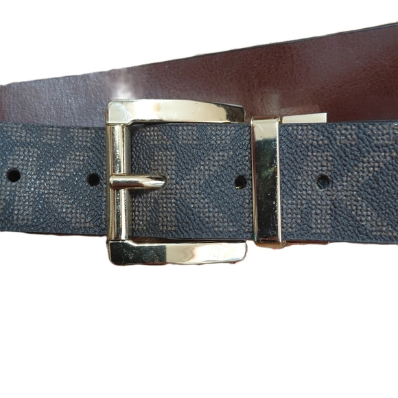 Michael Kors Reversible Logo Belt And Brown Leather Belt Women\'s Medium Set main image 13